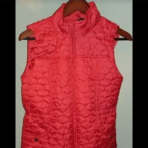 New Directions Red Zip Up Vest